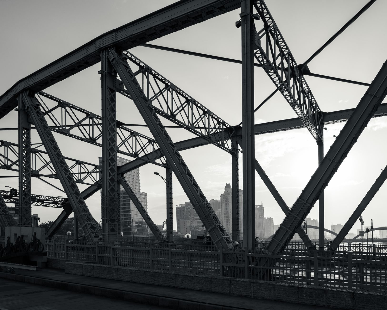 Steel bridge structure